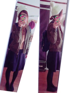 koroღさん（レディース・159cm）の冬コーディネート