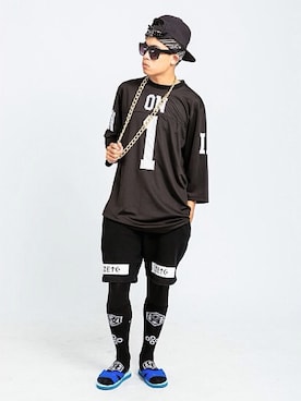 「アイテム（ジャージ）」を使った、Dannyさん（メンズ・168cm・20代）の夏コーディネート