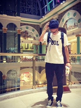「fragment design（フラグメントデザイン）のアイテム（パンツ）」を使った、Arvinttさん（メンズ・180cm）の冬コーディネート