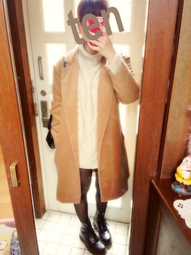 tencoさん（レディース・161cm）の冬コーディネート