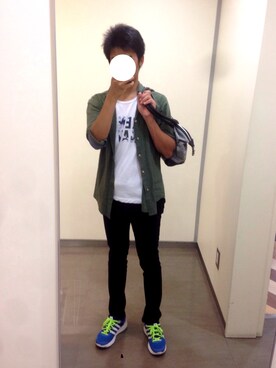 「ロゴシャツ」｜shogo🎩さん（メンズ・167cm）の夏コーディネート