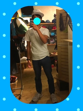 「白キャップ」｜「アイテム（アナログ腕時計）」を使った、shogo🎩さん（メンズ・167cm）の秋コーディネート