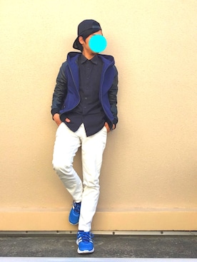 「improves（インプローブス）のアイテム（スタジャン）」を使った、shogo🎩さん（メンズ・167cm）の秋コーディネート