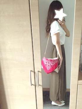 「スカーチョ」｜「アイテム（財布/小物）」を使った、Miiikiさん（レディース・169cm）の春コーディネート