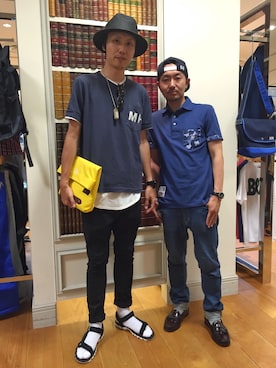 「CIAOPANIC TYPY（チャオパニックティピー）のアイテム（サンダル）」を使った、kxaxz_japanさん（メンズ・180cm）の夏コーディネート