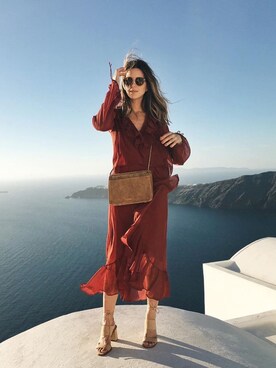 「DESIGNERS REMIX（デザイナーズリミックス）のアイテム（ワンピース/ドレス）」を使った、Michelleさん（レディース・170cm）の秋コーディネート