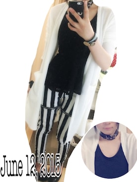 「HELL CAT PUNKS（ヘルキャットパンクス）のアイテム（パンツ）」を使った、maple-chanさん（レディース・154cm）の夏コーディネート