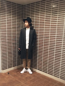 「アイテム（クラッチバッグ）」を使った、sekinooo!!!!さん（メンズ・178cm）の冬コーディネート