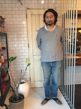 「印西」｜向後　聡史さん（メンズ・187cm）の冬コーディネート