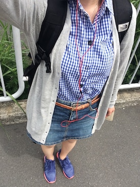 「SEVENDAYS=SUNDAY（セブンデイズサンデイ）のアイテム（ベルト）」を使った、なつさん（レディース・157cm）の春コーディネート