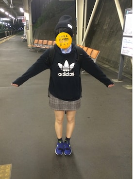 「archives（アルシーヴ）のアイテム（オールインワン・サロペット）」を使った、なつさん（レディース・157cm）の秋コーディネート