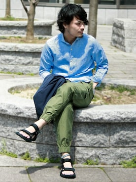 「カッタウェイ」｜JOURNAL STANDARD relumeさん（メンズ・170cm）の春コーディネート