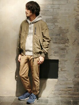 「JOURNAL STANDARD（ジャーナルスタンダード）のアイテム（MA-1）」を使った、JOURNAL STANDARD relumeさん（メンズ・170cm）の秋コーディネート