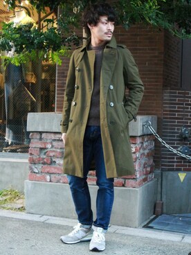 「JOURNAL STANDARD（ジャーナルスタンダード）のアイテム（トレンチコート）」を使った、JOURNAL STANDARD relumeさん（メンズ・170cm）の秋コーディネート