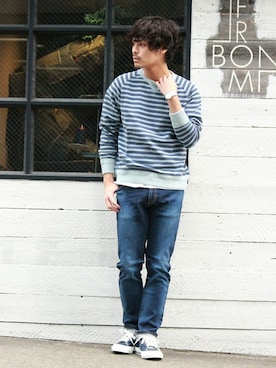 「春スタイリング」｜JOURNAL STANDARD relumeさん（メンズ・170cm）の冬コーディネート