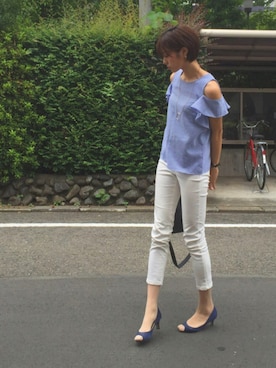 「STYLE DELI（スタイルデリ）のアイテム（バッグ）」を使った、Katieさん（レディース・168cm）の夏コーディネート