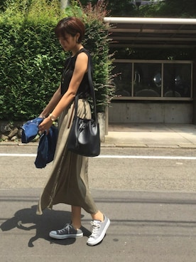 「STYLE DELI（スタイルデリ）のアイテム（バッグ）」を使った、Katieさん（レディース・168cm）の夏コーディネート