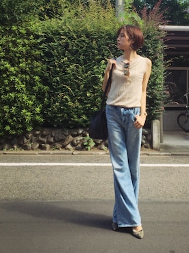 「STYLE DELI（スタイルデリ）のアイテム（バッグ）」を使った、Katieさん（レディース・168cm）の夏コーディネート