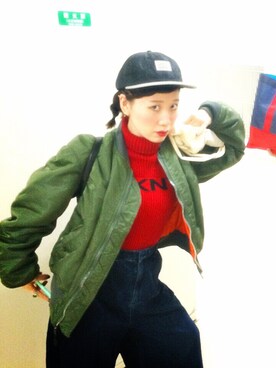 「ICNY（アイシーエヌワイ）のアイテム」を使った、azusainaokaさん（レディース・153cm）の秋コーディネート