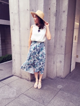 Satoko Furukawaさん（レディース・172cm）の夏コーディネート