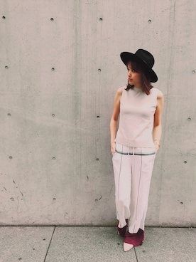 「JANESSA LEONE（ジャネッサレオン）のアイテム」を使った、Satoko Furukawaさん（レディース・172cm）の夏コーディネート