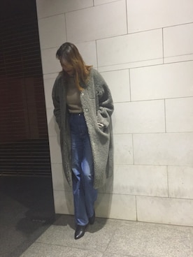 Satoko Furukawaさん（レディース・172cm）の冬コーディネート