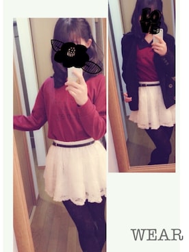 「アイテム（ピーコート）」を使った、ほたるさん（レディース・158cm・10代）の冬コーディネート