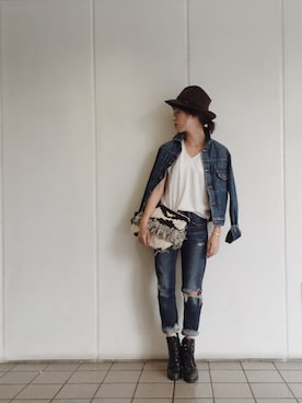 「Joie（ジョア）のアイテム」を使った、TOMOMI KANATAさん（レディース・161cm）の秋コーディネート