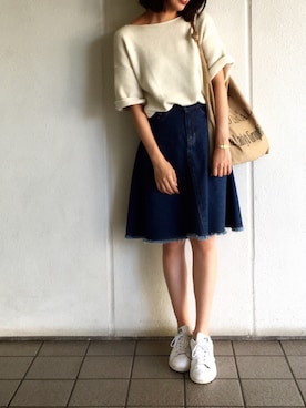 TOMOMI KANATAさん（レディース・161cm）の秋コーディネート