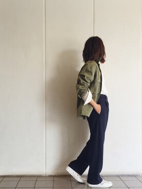 TOMOMI KANATAさん（レディース・161cm）の秋コーディネート