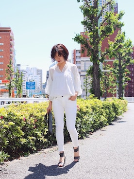 「Joie（ジョア）のアイテム」を使った、TOMOMI KANATAさん（レディース・162cm）の春コーディネート