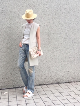 TOMOMI KANATAさん（レディース・162cm）の春コーディネート