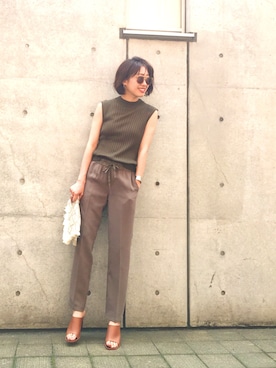 TOMOMI KANATAさん（レディース・162cm）の夏コーディネート