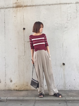 TOMOMI KANATAさん(レディース・162cm)の秋コーディネート