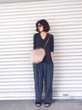 TOMOMI KANATAさん（レディース・162cm）の秋コーディネート