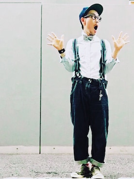 「H&M（エイチ・アンド・エム）のアイテム（アクセサリー）」を使った、スコップさん（メンズ・171cm）の秋コーディネート