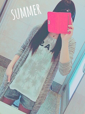 「aveil（アベイル）のアイテム（パンツ）」を使った、NON.さん（レディース・164cm）の夏コーディネート