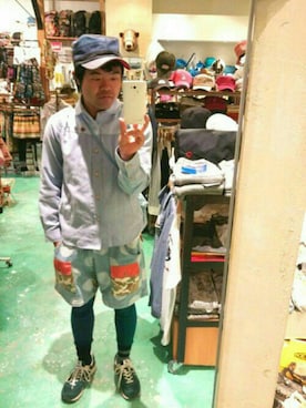 「アイテム（シャツ/ブラウス）」を使った、Masato.Uさん（メンズ・165cm）の春コーディネート