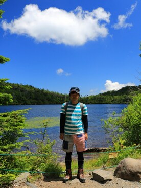 「アイテム（サングラス）」を使った、Masato.Uさん（メンズ・165cm）の夏コーディネート
