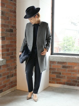 「journal standard L'essage（ジャーナルスタンダードレサージュ）のアイテム」を使った、journal standard L'essage 銀座店スタッフさん（レディース・164cm）の秋コーディネート