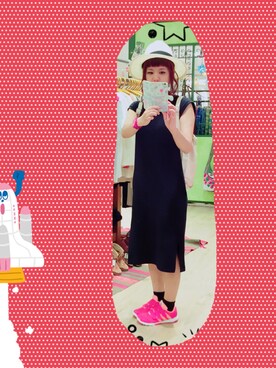 「アイテム（アナログ腕時計、ピンク系）」を使った、ホタルさん（レディース・154cm）の春コーディネート