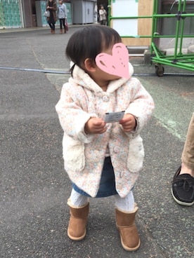 「next（next）のアイテム（スカート）」を使った、mayponさん（キッズ・70cm）の冬コーディネート
