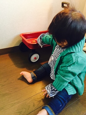 「Combi mini」｜Allenさん（キッズ・70cm）の秋コーディネート