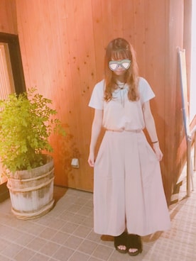 桃さん(レディース・163cm)の夏コーディネート