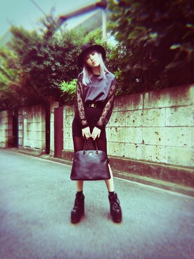 「FIG&VIPER（フィグアンドバイパー）のアイテム（その他トップス）」を使った、Mei Hirataさん（レディース・167cm）の秋コーディネート