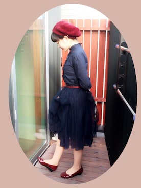 「TREASURE TOPKAPI（トレジャートプカピ）のアイテム」を使った、karinさん（レディース・152cm）の秋コーディネート