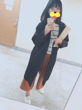 「EYESCREAM（アイスクリーム）のアイテム」を使った、黃雨葳さん（レディース・164cm）の春コーディネート