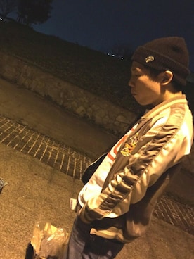 「FLIP THE SCRIPT（フリップザスクリプト）のアイテム（帽子）」を使った、たたたさん（メンズ・170cm）の春コーディネート