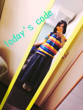 海月🌈🌻🐈彩花さんの（GU | ジーユー）を使ったコーディネート