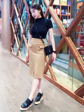 「MDS（エムディーエス）のアイテム」を使った、Reiee kさん（レディース・166cm）の秋コーディネート